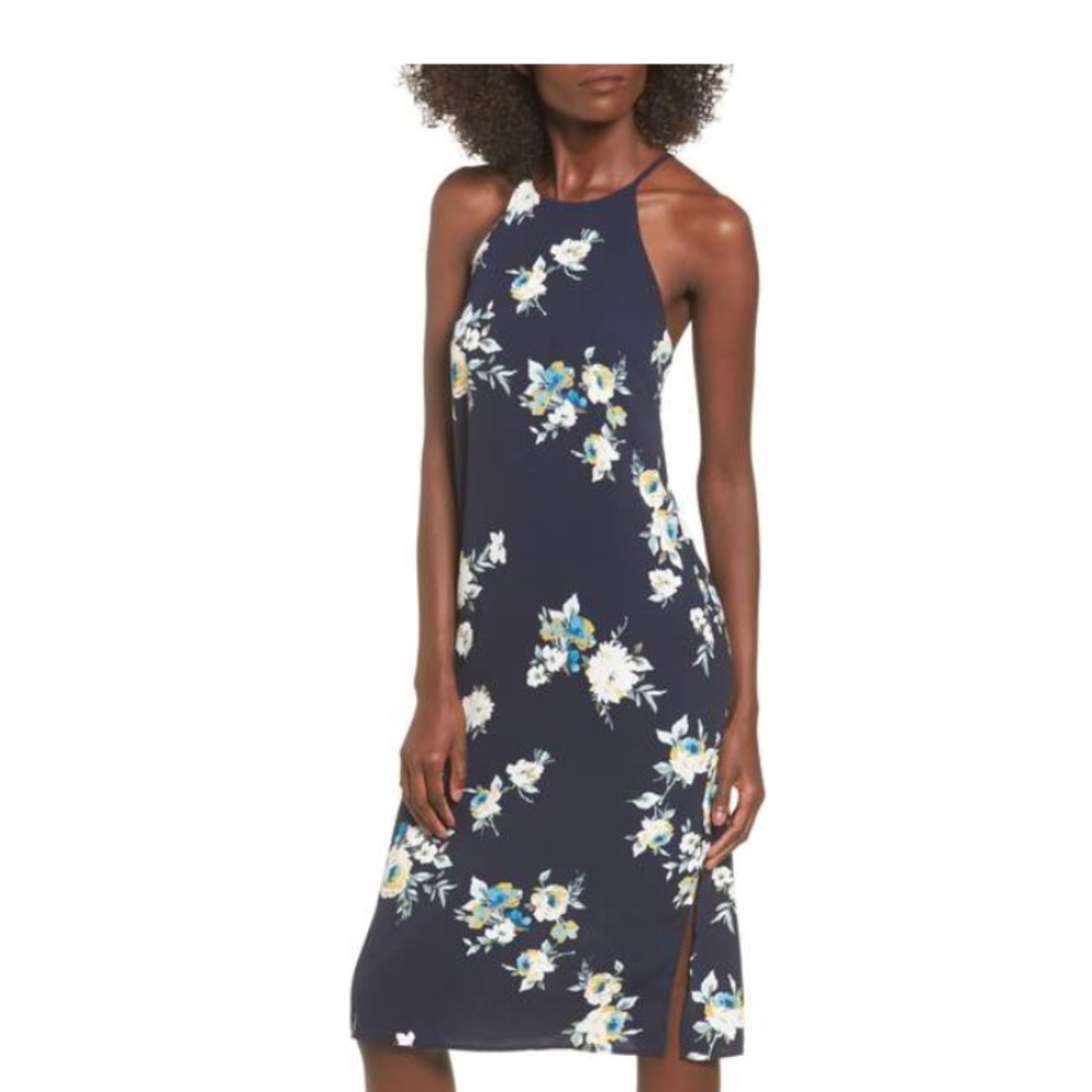 NWT 💕 Navy blue floral dress from Nordstrom